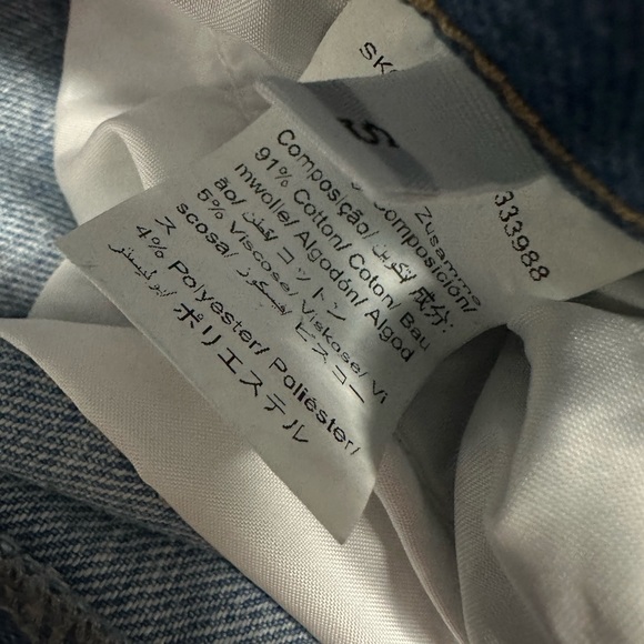 SweatyRocks Women's Wrap Waist Zipper Fly Raw Hem Denim Skirt Split Thigh Maxi - Picture 4 of 4